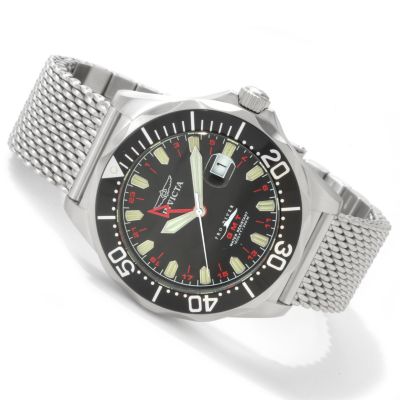 J178116 - Invicta Men's Pro Diver Swiss Quartz GMT Mesh Bracelet Watch