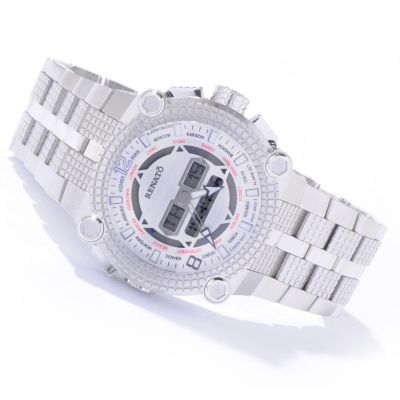 J178148 - Renato Men's Vulcan Swiss Quartz Ana-Digi Stainless Steel Bracelet Watch