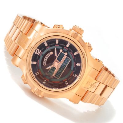 J178151 - Renato Men's T-Rex Swiss Ana-Digi Rose Gold-Plated Bracelet Watch