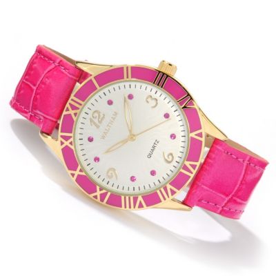 J178595 - Waltham Women's Bermuda Getaway Quartz Leather Strap Watch