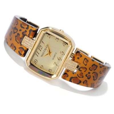 J178685 - Waltham Women's Safari Animal Print Quartz Bracelet Watch