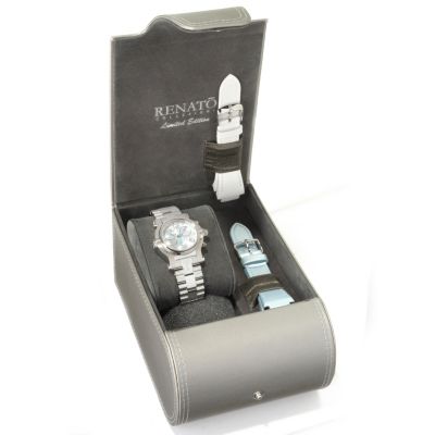J178710 - Renato Women's Beauty Swiss Chronograph Watch w/Interchangeable Strap Set