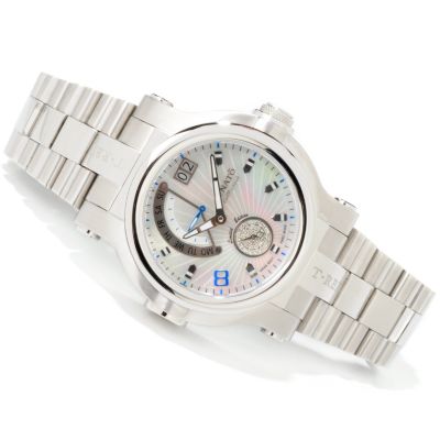 J178914 - Renato Men's T-Rex Day & Date Swiss Quartz Stainless Steel Bracelet Watch