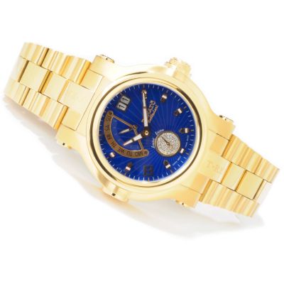 J178916 - Renato Men's T-Rex Day & Date Swiss Quartz Gold-tone Bracelet Watch