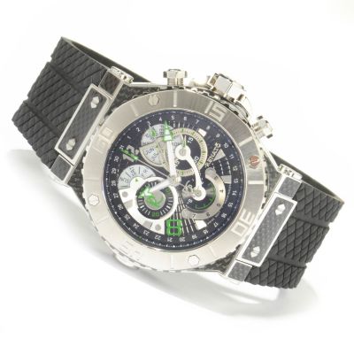 J178953 - Renato Men's Wilde-Beast Gen II Silver-tone Swiss Quartz Chronograph Strap Watch