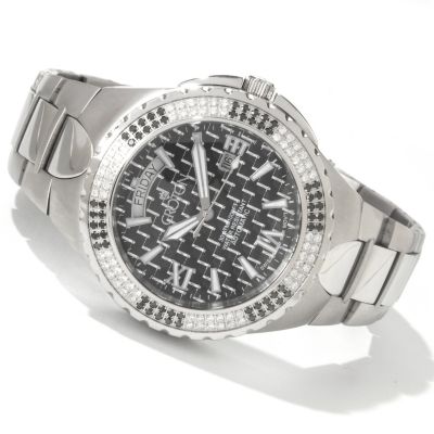 J179046 - Croton Men's Super-C Limited Edition Diamond Automatic Bracelet Watch