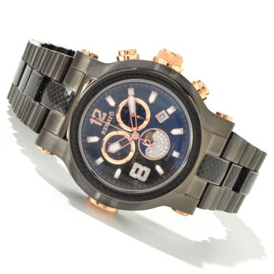J179214 - Renato Men's T-Rex Limited Edition Swiss Chronograph Moon Phase Gunmetal Watch