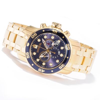 J179302 - Invicta Men's Pro Diver Scuba Quartz Chronograph Stainless Steel Bracelet Watch 