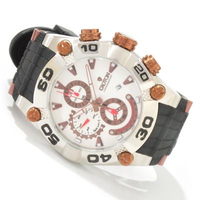 J179501 - Croton Men's Chronomaster Rubber Strap Watch