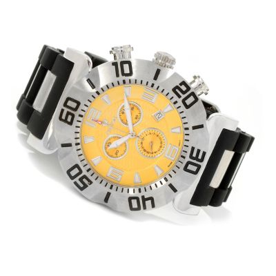 J179588 - Croton Men's Vortex Sport Swiss Chronograph Rubber Strap Watch 