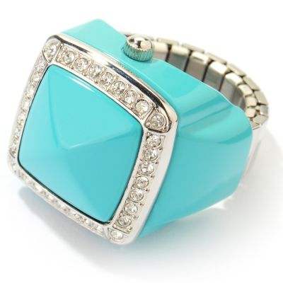 J179599 - Waltham Women's Royal Elegance Quartz Crystal Accent Ring Watch