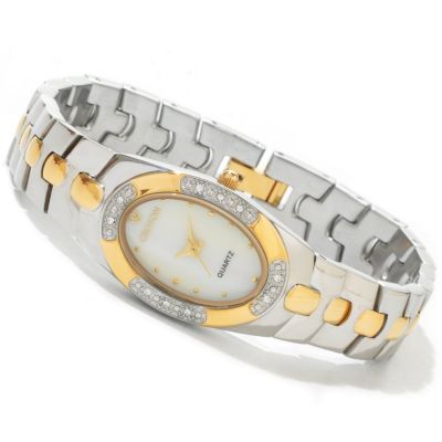 J179913 - Croton Women's Crystal Accented Quartz Bracelet Watch