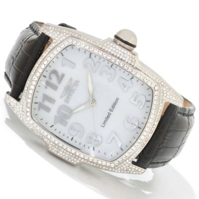 J179918 - Invicta Men's Lupah Limited Edition Quartz Mother-of-Pearl Leather Strap Watch