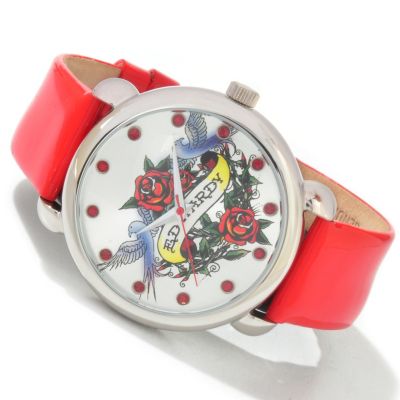 J179996 - Ed Hardy Women's Eden Leather Strap Watch
