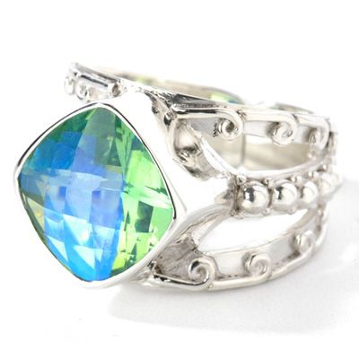 Sterling Silver Caribbean Quartz Ring