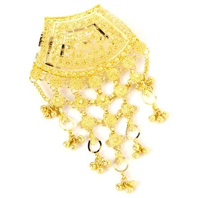 21K Granulated Dangle SlidePendant