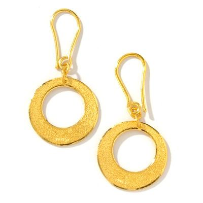 2421K Golden Rings Dangle Earrings