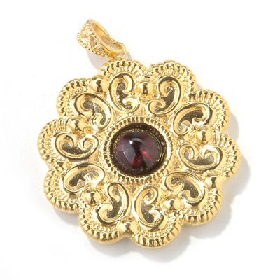 18K Artform Garnet Fiore Pendant
