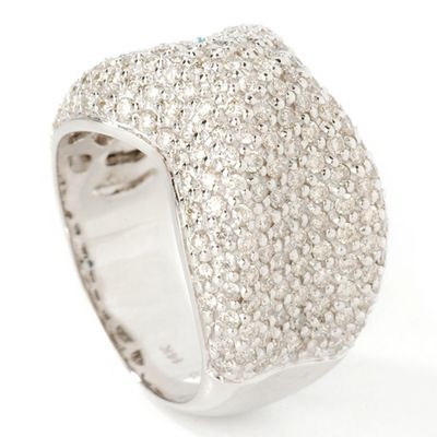 14K WG 1.92ct Diamond Pave Ring
