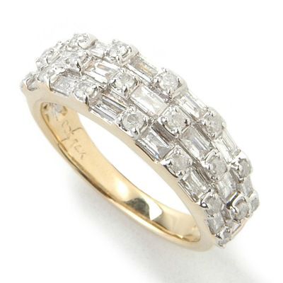 14K WG or YG 1.00ct Diamond Band