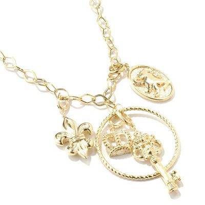 14K 19 Artform Italian Charm Necklace
