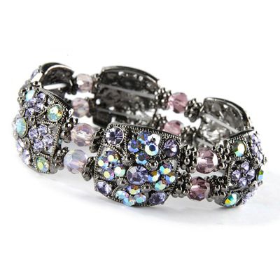 Elegant Austrian Crystal Stretch Bracelet