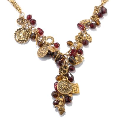 18K Plated 30 Charm Necklace