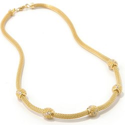 Pave Mesh Necklace