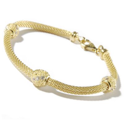 Pave Mesh Bracelet