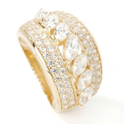 14K White or Yellow Gold Cubic Zirconia Signity&reg; Stone Ring