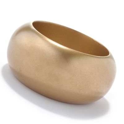 J202405 - Wood Lacquer Coated 8" Wide Bangle Bracelet
