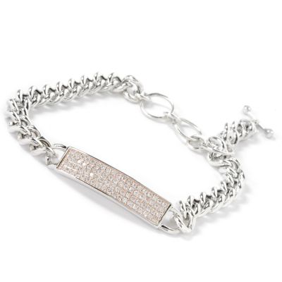 Sterling Silver / Platinum or 18K Plated 7.5