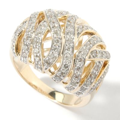 J202930 - 14K Gold 1.13ct Diamond Loop Ring