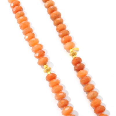 J203186 - 20K Gold 32" Aventurine Beaded Necklace