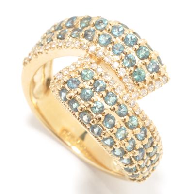 J203388 - 14K Gold Alexandrite & Diamond Twist Ring