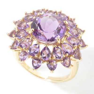 14K Gold Amethyst Ring
