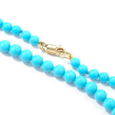 J203660 - 14K Gold 18.5" Sleeping Beauty Turquoise Necklace