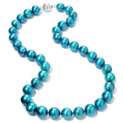 J203803 - Sterling Silver 18" 11-12mm White Freshwater Cultured Pearl Necklace