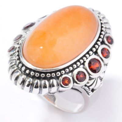 J204072 - Sterling Silver Choice Aventurine & Gem Choice Ring
