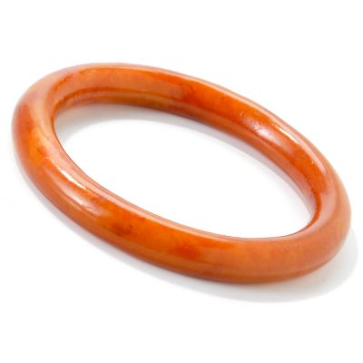 J204108 - 7.5" Green, Blue, Red or Brown Serpentine Bangle Bracelet