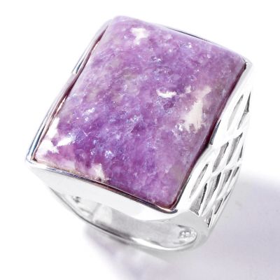 J204574 - Sterling Silver Lavender Lipidolite Ring
