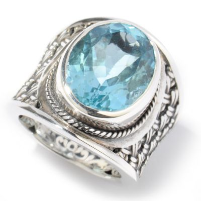 J204709 - Sterling Silver Oval Gemstone Choice Bezel Set Bold Ring