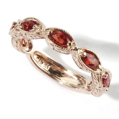 14K WG, RG or YG Gemstone Choice Ring