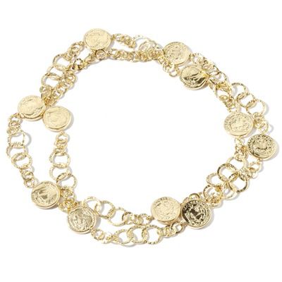 14K 32" Artform Coin Collier Necklace