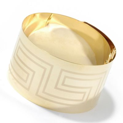 14K 7" Greek Key Memory Bracelet