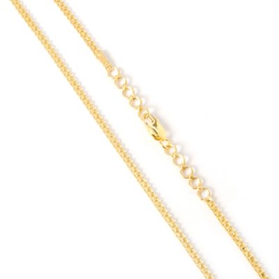 21K 16" Adjustable Bismark Necklace w 2" Extender