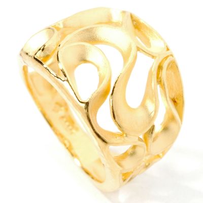 24K Bold Ribbon Ring