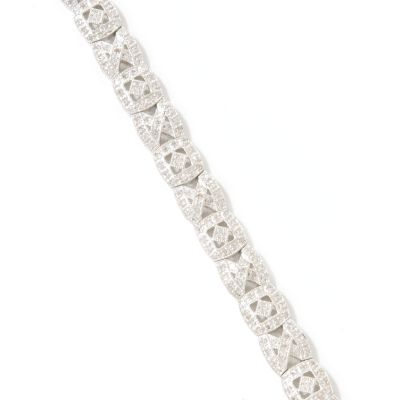 14K WG 7" 1.65ct Diamond Bracelet