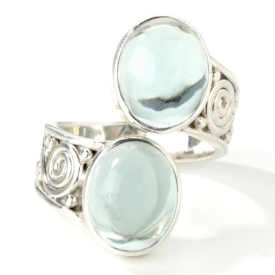Sterling Silver Green Obsidian Ring