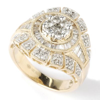 J307457 - 14K White or Yellow Gold 1.00ct Diamond Ring